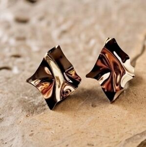 ANTHROPOLOGIE SHEET ALLOY EARRINGS 2